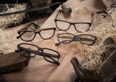 Produktaufnahme Holzbrillen